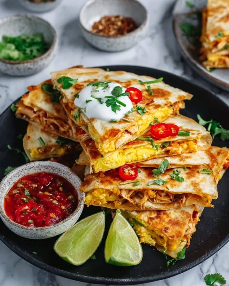 Egg and Kimchi Quesadilla Recipe