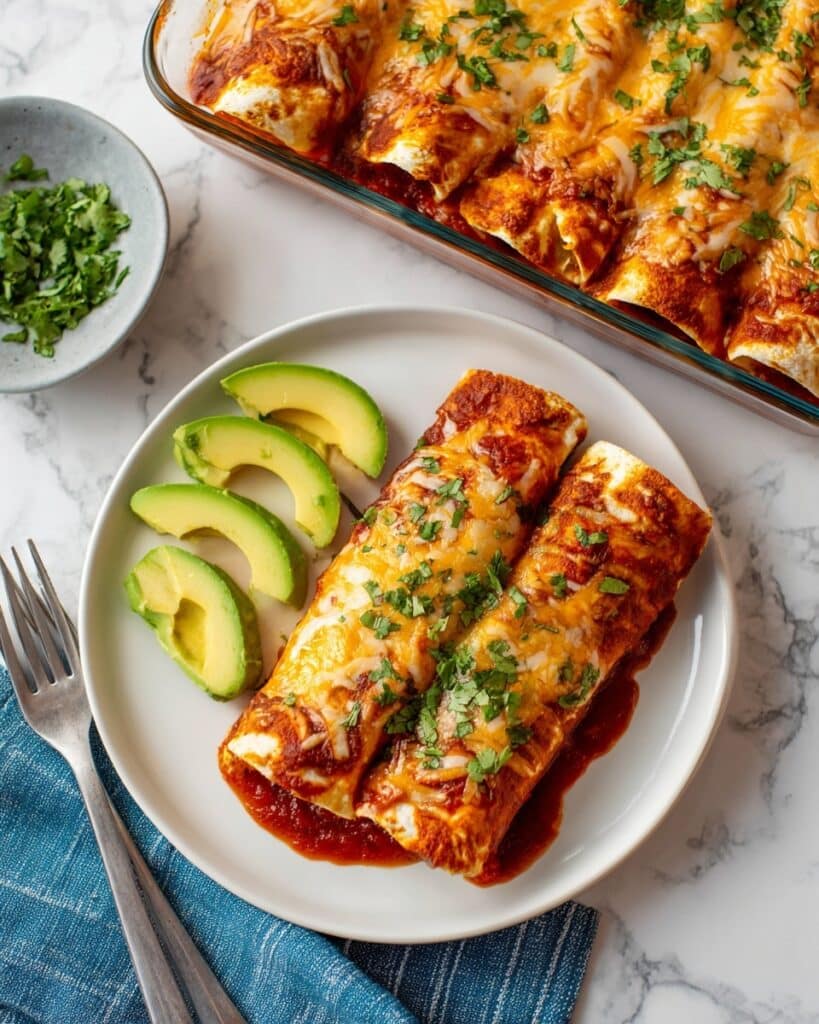 Creamy Cottage Cheese Chicken Enchiladas Recipe