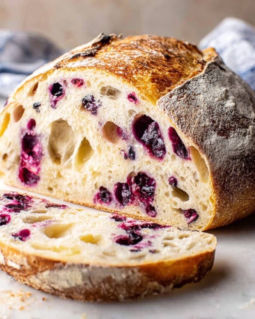 Lemon Blueberry Sourdough Bread Recipe