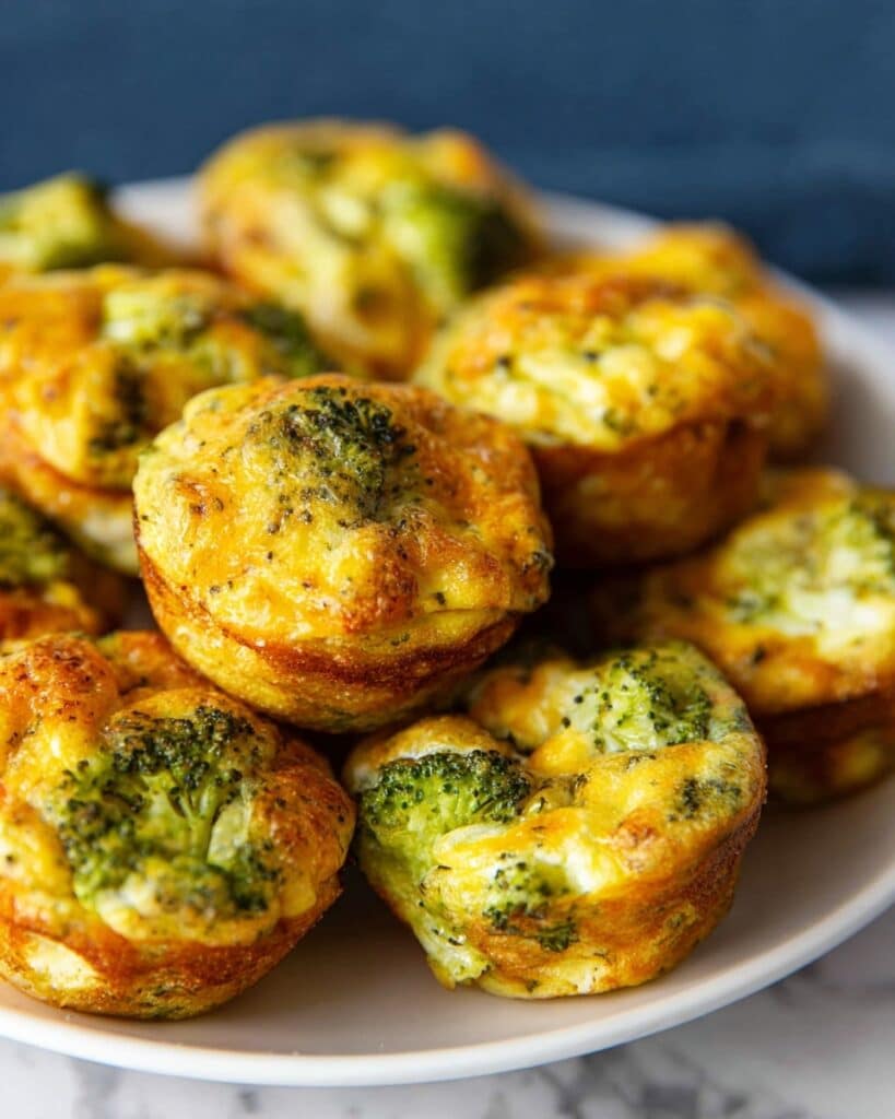 Broccoli and Cheddar Mini Muffin Bites Recipe