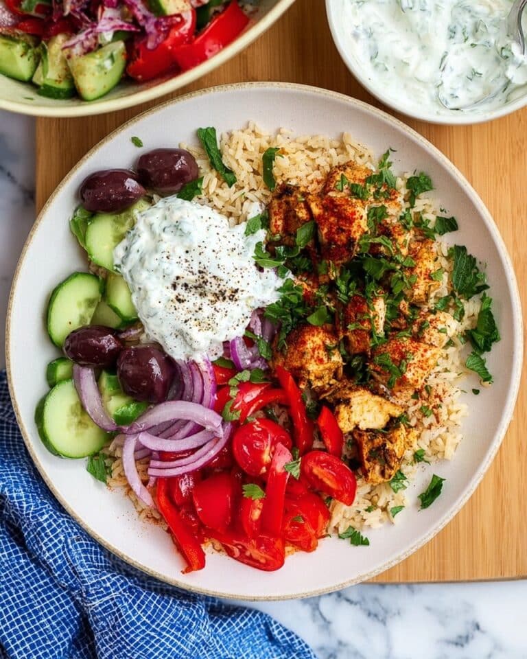 Instant Pot Chicken Souvlaki Rice Recipe