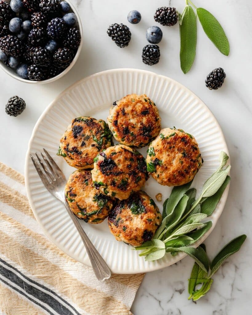 Spinach & Ground Turkey Breakfast Sausages Recipe