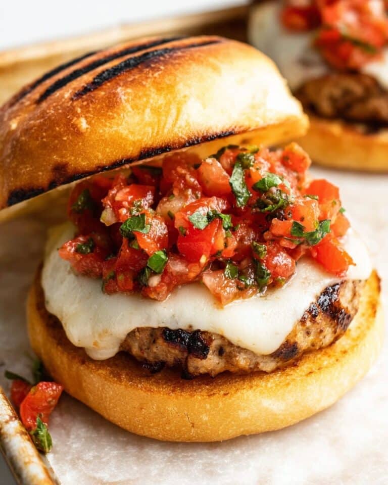Turkey Bruschetta Burgers Recipe