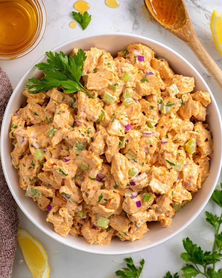 Easy Hot Honey Chicken Salad Recipe (Sweet & Spicy!) Recipe