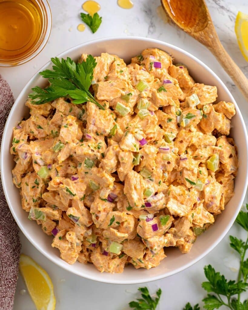 Easy Hot Honey Chicken Salad Recipe (Sweet & Spicy!) Recipe