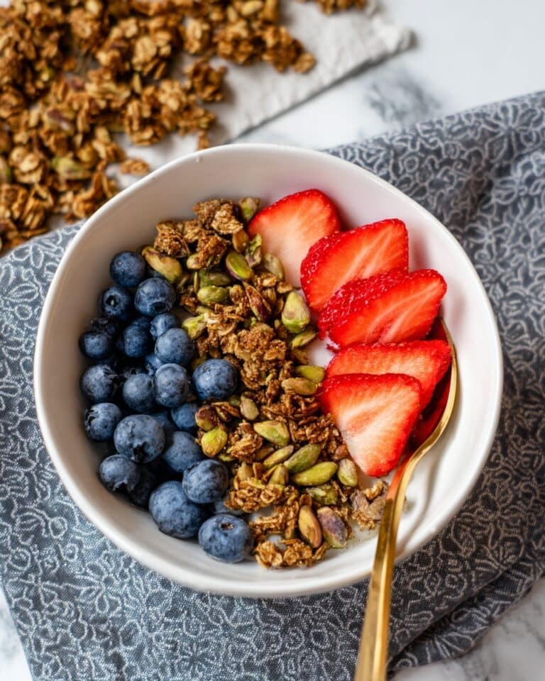 Easy Vegan Stovetop Granola with Pecan Butter Recipe