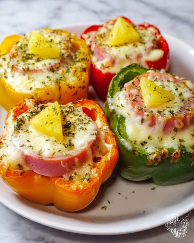 Hawaiian Pizza Stuffed Peppers Recipe