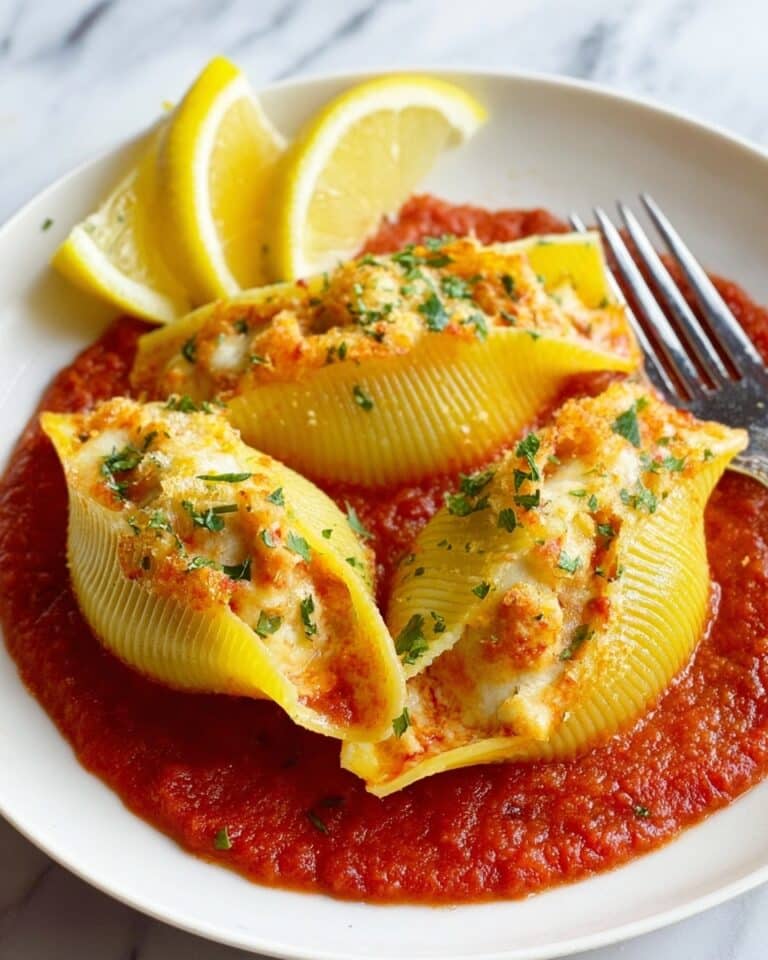 Seafood and Ricotta Stuffed Shells Recipe