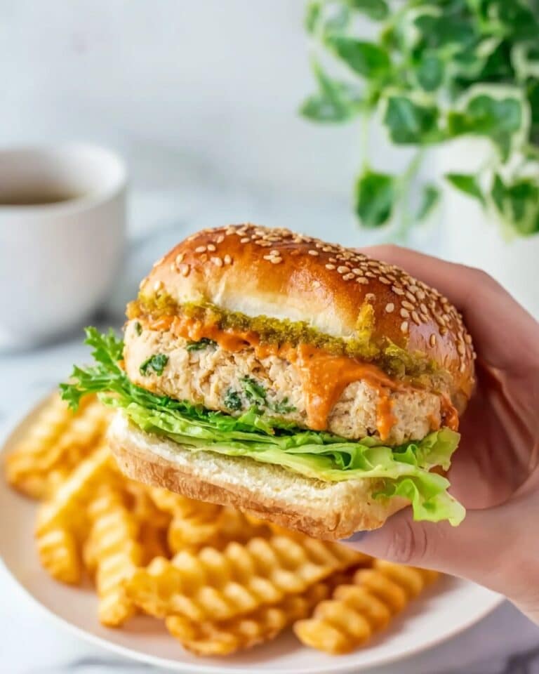 Italian Chicken Burgers with Marinara, Pesto, and Mozzarella Recipe
