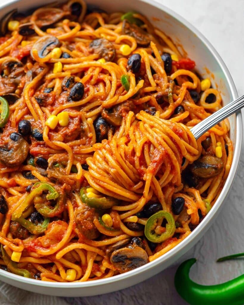 Vegetarian Mexican Pasta Recipe