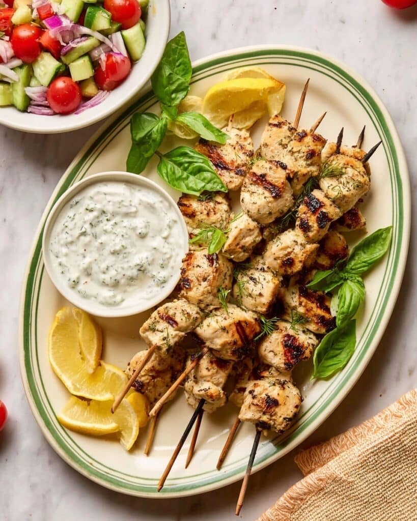 Juicy Greek Chicken Kabobs Recipe