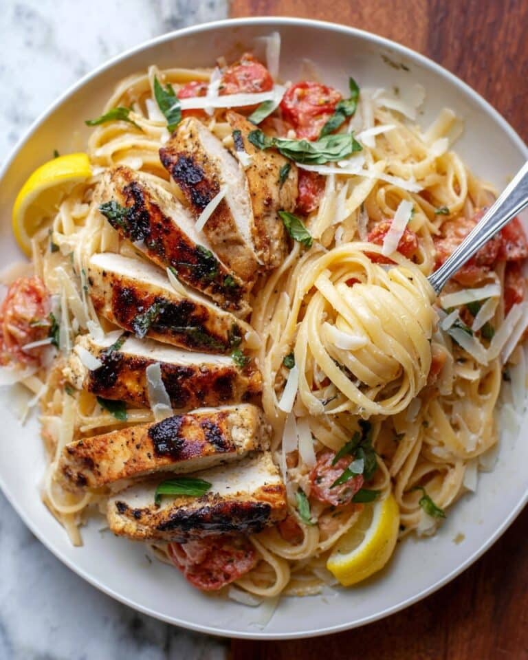 Lemon Basil Chicken Pasta Recipe