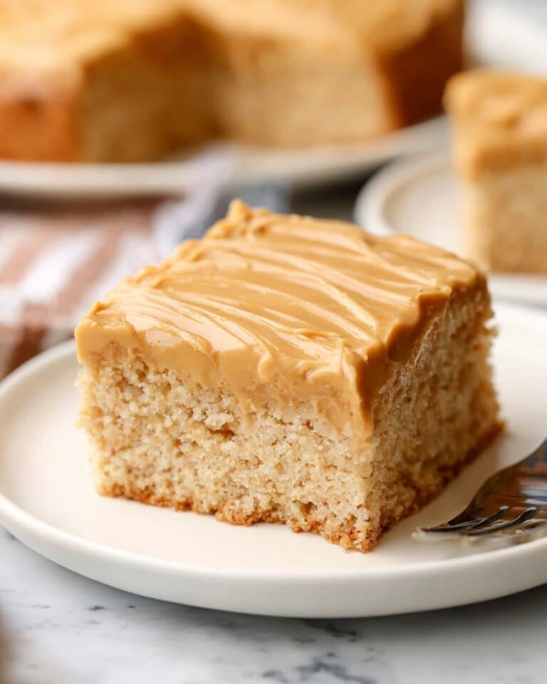 Vegan Peanut Butter Cake with Creamy Peanut Butter Frosting Recipe