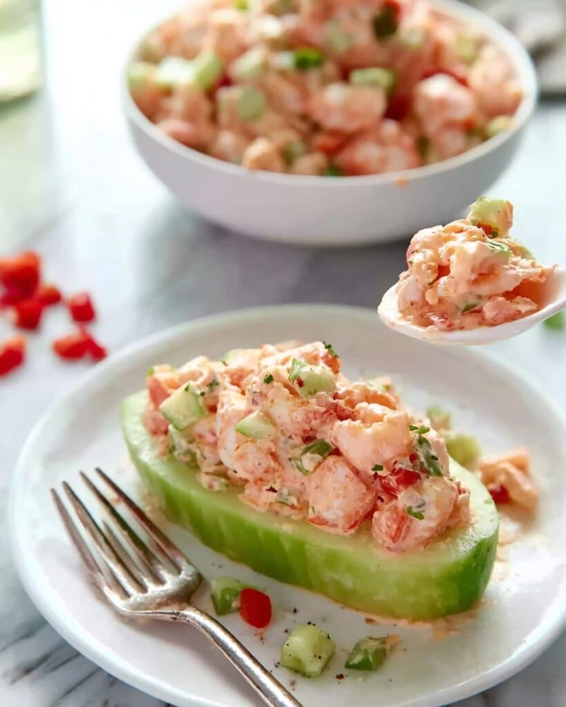 Creamy Seafood Pasta Salad Two Ways: Pasta or Cauliflower Recipe