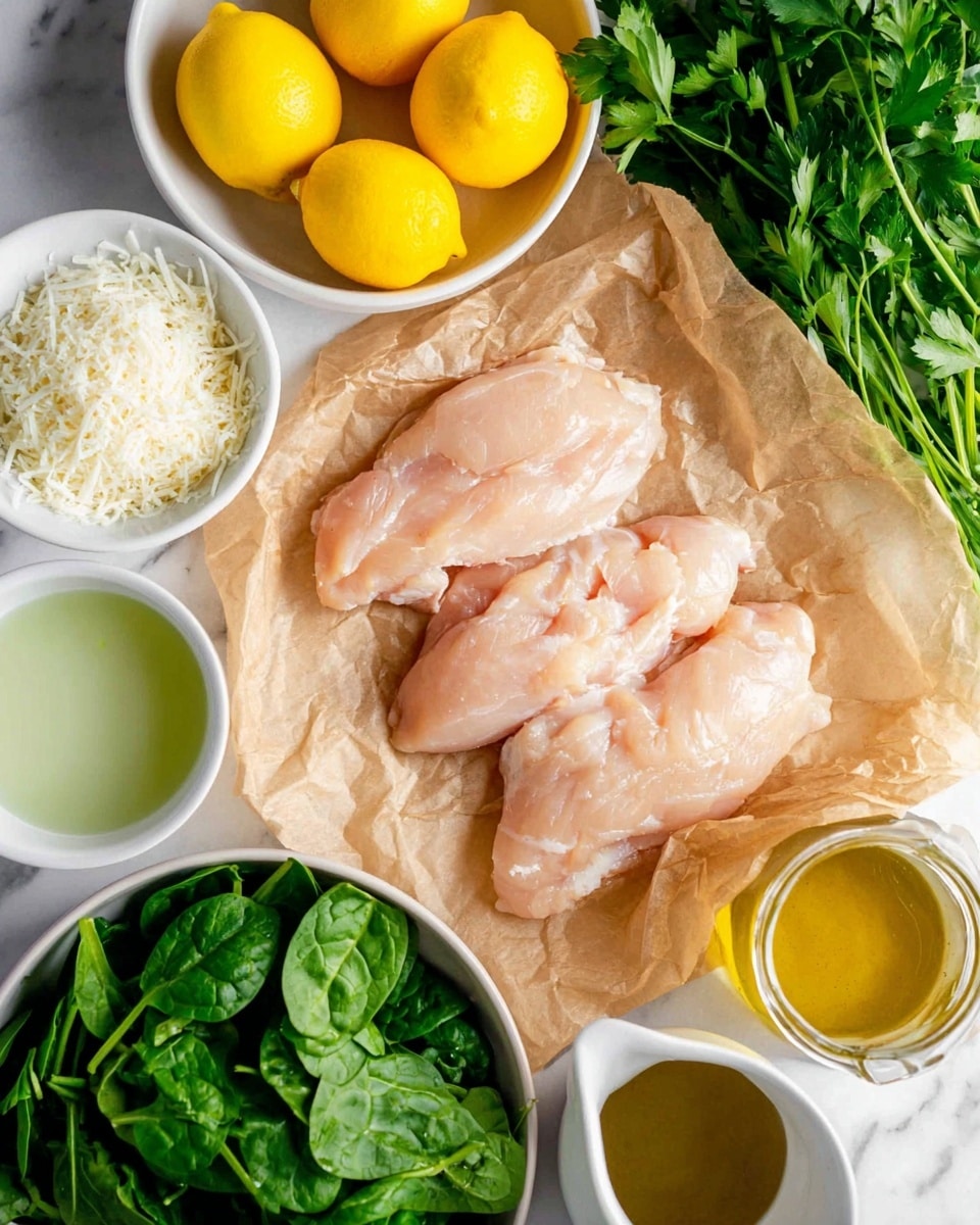 Lemon Spinach Parmesan Chicken Recipe