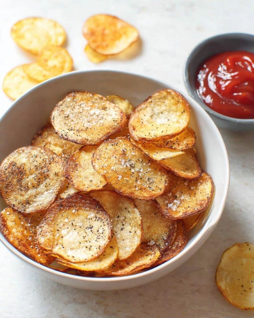 Oven Baked Potato Chips Recipe