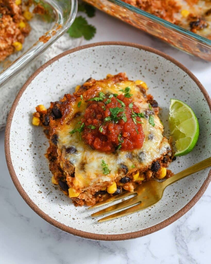 Vegetarian Black Bean Quinoa Casserole (Dump and Bake!) Recipe