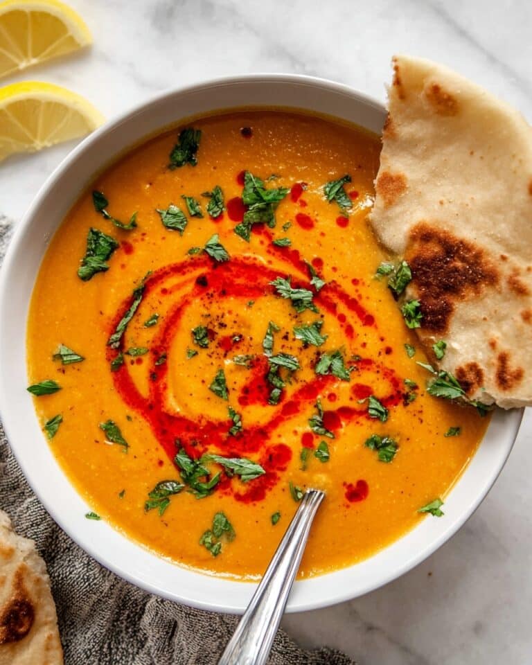 Blended Turkish Red Lentil Soup (Mercimek Corbasi) Recipe