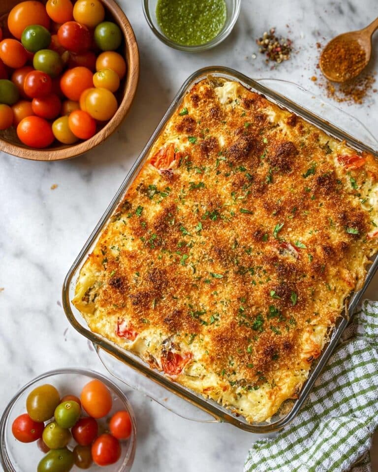 White Bean and Pesto Bake Recipe
