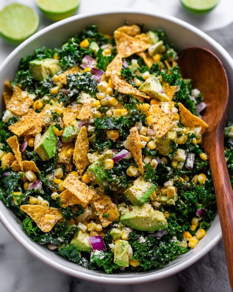 Mexican Street Corn Kale Salad Recipe