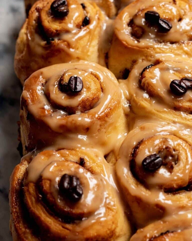 Milk Bread Coffee Cinnamon Rolls with Coffee Frosting Recipe