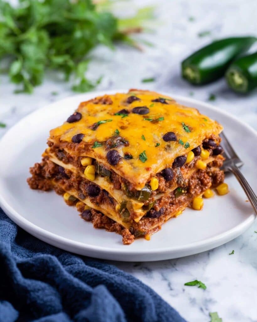 Mexican Lasagna with Tortillas Recipe