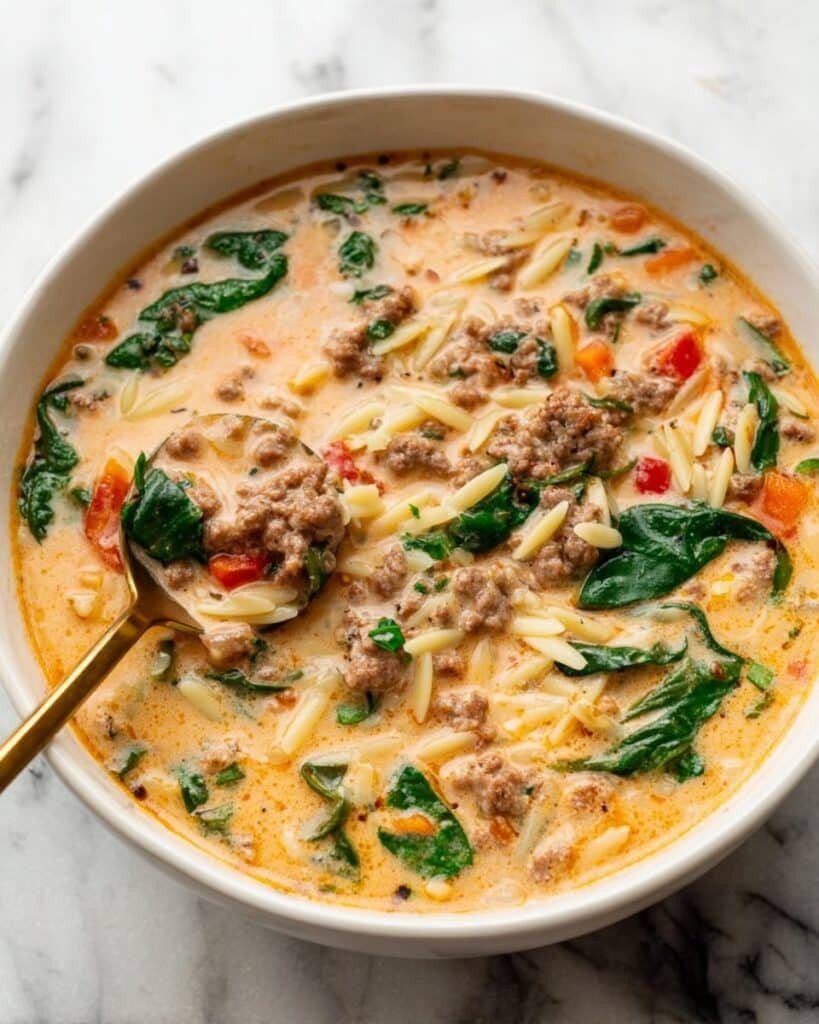 Italian Sausage Orzo Soup Recipe