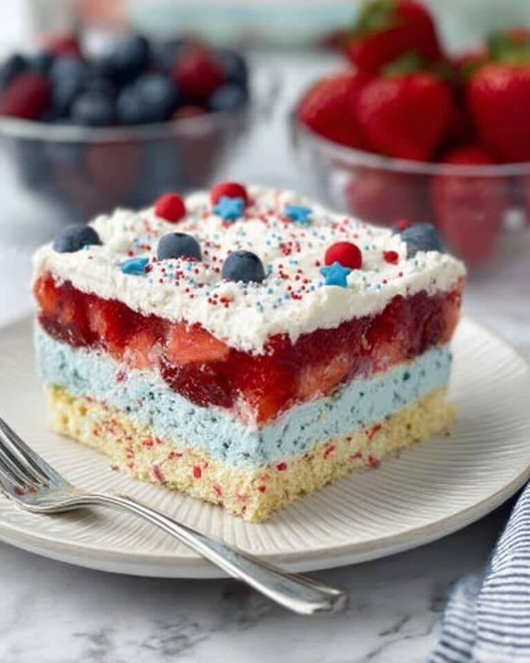 Summer Berry Jello Lasagna Recipe