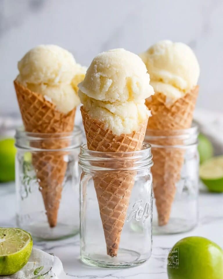 Homemade Lime Sorbet Recipe with 3 Ingredients Recipe