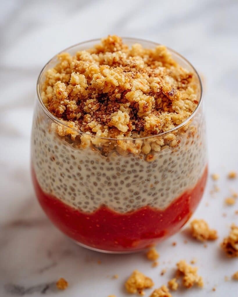 Peach Cobbler Chia Pudding Recipe