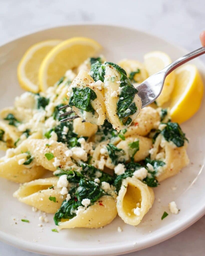 Creamy Spinach and Feta Pasta Recipe